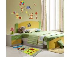 MonBeauTapis Tapis Disney Winnie lourson & Friends (140x80cm) Multi - Enfant - Style : Enfant