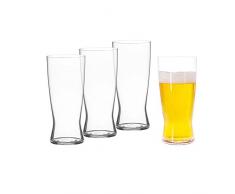 SPIEGELAU 4991971 17.10 x 17.10 x 19 cm bière Classics bière en verre, Lot de 4, Transparent