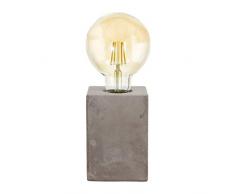 EGLO 49812 Lampe de Table, Céramique, 60 W, Gris