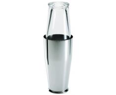 A di Alessi 5050 Shaker en verre et acier inoxydable 18/10 - Satiné