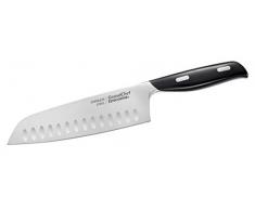 Tescoma Grandchef Couteau en Acier Inoxydable Santoku 17 cm Noir
