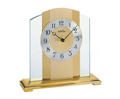 AMS t1119 Quartz Horloge de Table à Pendule Bois Multicolore 30 x 24 x 12 cm
