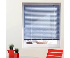 MADECOSTORE Store VÃ©nitien Aluminium Bleu Lavande - L60 x H175cm - MÃ©canisme autobloquant - Lamelles 25mm