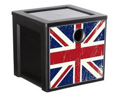 Sundis 4477026 Cube de Rangement, Plastique, Flag
