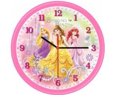 Disney Technoline QWU Horloge Murale pour Enfant Motif Princesses 4