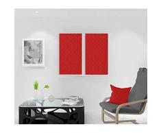 Soleil docre Kiel Brise bise, Voile, Polyester, Rouge, 45 x 90 cm