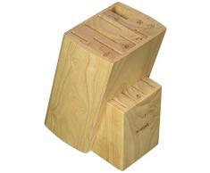 Bloc 10 Couteaux en Bois, 15,8 x 11,4 x 20,8 cm