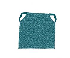 Soleil docre Paon Dessus de Chaise, Polyester, Bleu, 40 x 40 cm