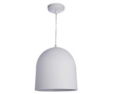 Luminaire Loft color, suspension métal, 60 W, Blanc, ø 30 x H 30 cm