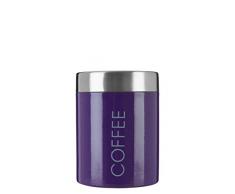 Premier Housewares 0508497 BoÃ®te Ã CafÃ© en Ãmail Violet et Couvercle en Acier Inoxydable SatinÃ©
