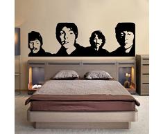 TATOUTEX Stickers Portrait des Beatles - Bordeaux, L 105cm x H 30cm