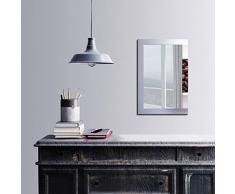 Bonamaison DÃ©coration Murale Impression sur Miroir EncadrÃ© sur Toile, Dimensions: 40 x 60 Cm - ConÃ§u et fabriquÃ© en Turquie