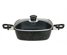GSW 166331 Titanium Granit ferroTherm poÃªle sauteuse Ultra Haut, 28 x 28 cm
