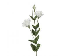BELLAFIORA 01AMAZ022514 Fleurs Artificielles Lisanthus 2 Fleurs Blanc 80 cm
