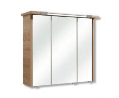 Pelipal 382 Lagos Armoire à Miroir Lamezia II, décor Bois, chêne Naturel, 20,0 x 75,0 x 72,0 cm