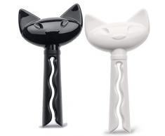 Koziol for friends 5315002 Pince pour Pochette, Plastique, Noir/Blanc, 1,5 x 4,5 x 8,6 cm