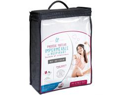 My Lovely Bed - Protège Matelas 180x200 cm | Alèse Imperméable et Respirante | Souple et Silencieux - Absorbant - Bouclette en Coton - Compatible Grands Bonnets