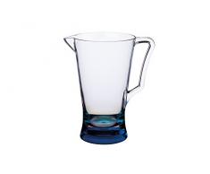 Kitchen Craft Pichet en Plastique Effet Verre avec Inscription « We Love Summer » 2 Tons â Bleu Santorin 1,6 l