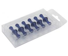Magnet ExpertÂ® F4M13N-1 Bleu Marine Petit fruitÃ© quille Aimant - Bureau & frigo (dia 13mm x 19mm de Hauteur) (1 Paquet de 12), Argent