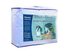 Home Collection Pack Couette CÃ¢line 1 Personne 140x200 cm avec 1 Oreiller 60x60 cm LKS25