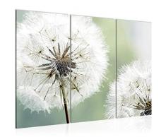 Tableau decoration murale Fleurs de pissenlit 120 x 80 cm - XXL Impression sur Toile Salon Appartment 3 Parties - prêt à accrocher - 207131a