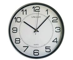 Unilux Magnet 400094406 Pendule de bureau MagnÃ©tique avec SystÃ¨me Quartz et Lisible jusquÃ 35 m Gris mÃ©tal Ã 30,5