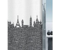 Spirella 10.15558 Rideau de Douche Urban Black Textile 180 x 200 cm