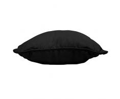 coton dintÃ©rieur coussin 60x60cm coton panama noir