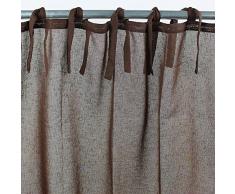 Thedecofactory 116258 Voilage Polyester, Chocolat, 110 x 250 x 3 cm