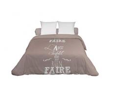 Soleil docre Subtil Couette, Polycoton, Ecru, 220 x 240 cm