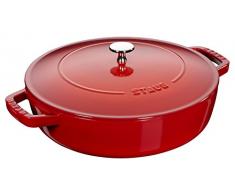 Staub 40511-475-0 Sauteuse en fonte, Cerise, 24 cm
