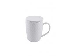 La Porcellana Momenti Infusion Mug Lot de 3Â Go, Blanc