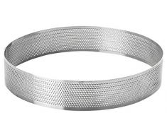 LACOR 68544 Cercle Rond perforÃ© d 24 h 2 cm, Acier Inoxydable, Gris, 24 cm