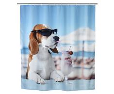 Wenko 22492100 Rideau de Douche Polyester Cool Dog, 180 x 200 cm