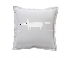 Scion living Mr Fox Taie Carrée, Coton, Gris, 65x65 cm