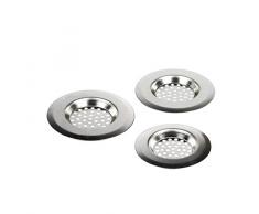 3 GRILLES Filtre pour EVIER LAVABO 2 Tailles 6.2 CM 7.6 CM Acier Inoxydable