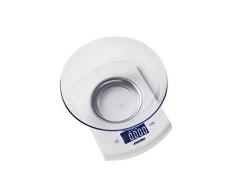 Mesko MS 3163 Balance de cuisine électronique avec bol 2 l Charge maximale 5 kg Balance numérique avec fonction tare Haute précision jusquà 1 g Arrêt automatique Blanc