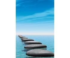 Poster tenture murale XL dÃ©co STONE LAGOON 150 x 240 cm | DÃ©cors muraux QualitÃ© HD Scenolia