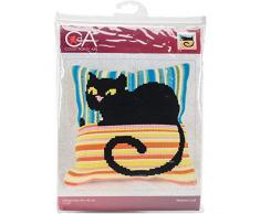 Collection DArt 5187 Madame Cool Kit de Coussin Gros Trous Coton Multicolore 40 x 40 cm