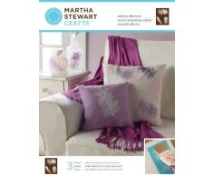 Plaid Enterprises, Inc Martha Stewart adhÃ©sif sÃ©rigraphie 8-1/2 Â« X 11 Â» 1 feuille/Pkg-paon plumes 3 Designs