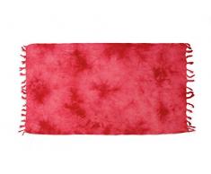 Soleil dOcre 401011 Tie and Dye Fouta Coton Rouge 150 x 80 cm