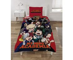 MY HERO ACADEMIA SP1-MHA-MHA-12 Parure pour Couette, Polyester, Multicolore, Simple