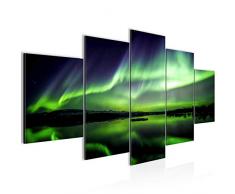 Tableau decoration murale Lalumièrepolaire 200 x 100 cm - XXL Impression sur Toile Salon Appartment 5 Parties - prêt à accrocher - 609151a