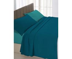 Linge de lit Italien de Lit pour Lit deau Bleu/Vert 250 x 300 cm