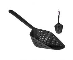 Home Set CuillÃ¨re et passoire, Nylon, Gris