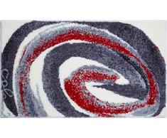 Grund Colani 42 Tapis de Bain, Polyacrylique Supersoft, Rouge Gris, 70x120 cm