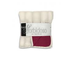 Elegant, Plaid Matelassé Double-face bordeaux/crème, 130x155cm