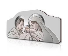 Lupia Cadre Table de chevet Sacré le Kiss en céramique Gris sculpté sur carton, bois, 42x92cm