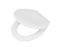 Tiger 251490646Â Ventura Abattant de WC avec abaissement Automatique et Easy Clean SystÃ¨me de Plastique Blanc 45,5Â x 37Â x 5Â cm