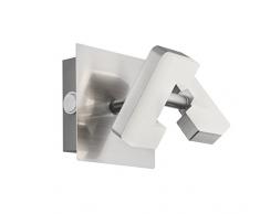 Wofi A + LED Spot mural métal 5.2 W Intégré 100 x 120 x 100 cm, nickel mat 4026.01.64.5000